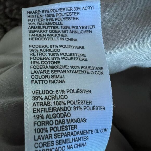 Urban Outfitters Cropped Fuzzy Jacket Teddy Beige Taupe Lined Cropped size Large - Picture 7 of 9